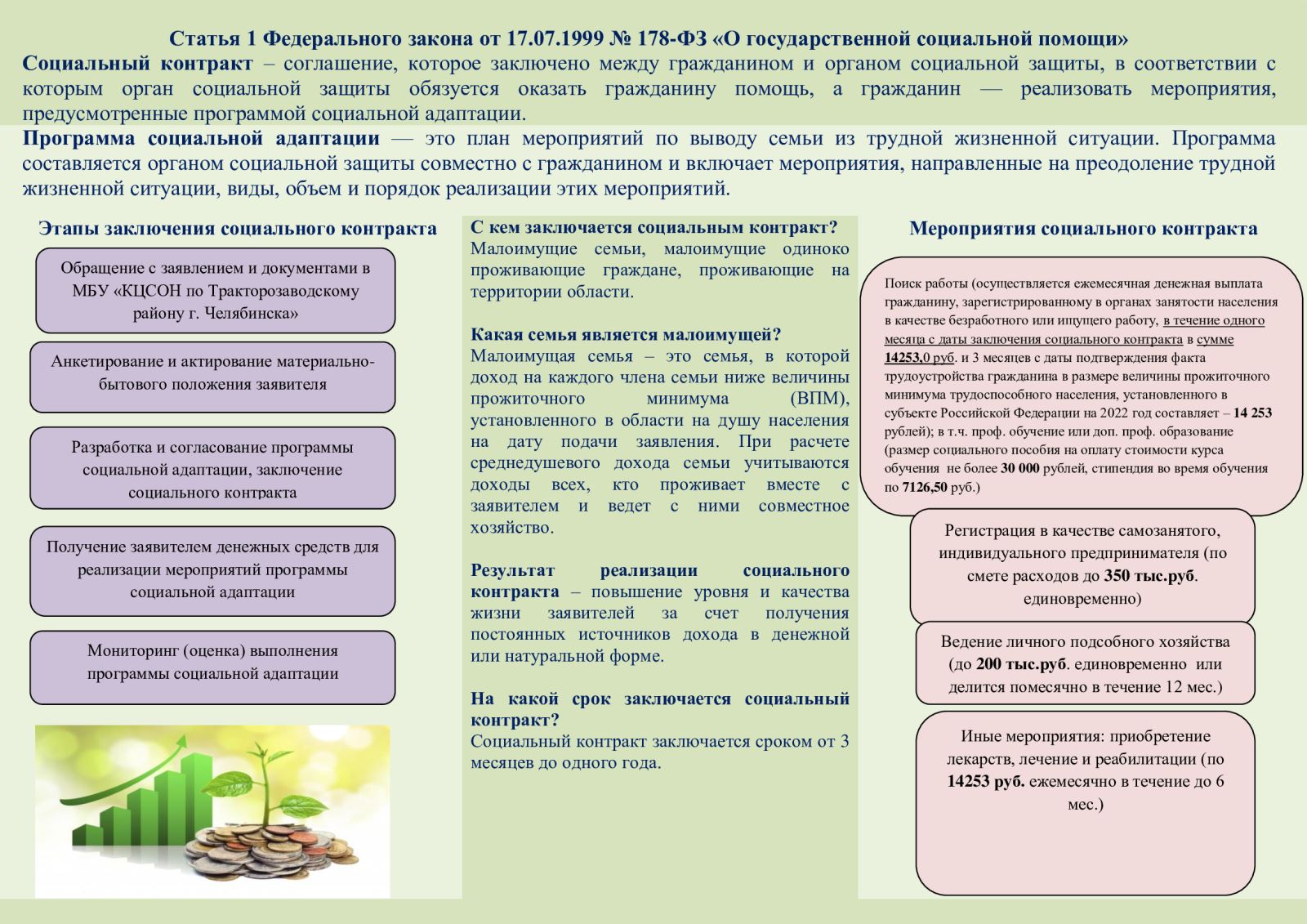 Бизнес план по социальному контракту на лпх